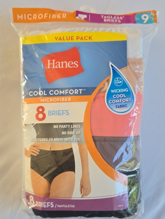 Hanes Other - Hanes Cool Comfort Microfiber Briefs - White & Black - 8 Pack